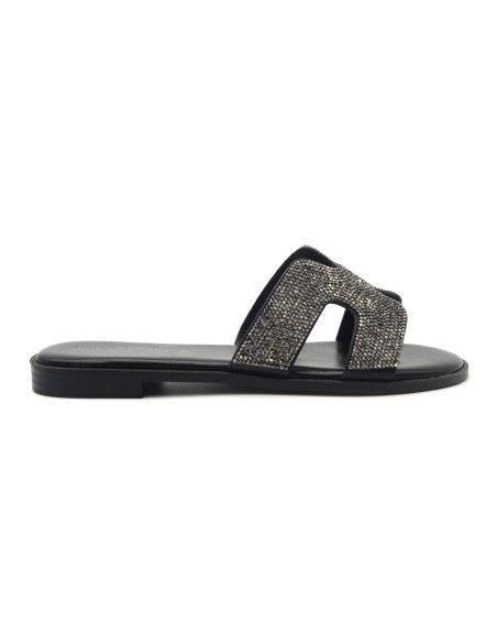 Kharisma sandalo a ciabatta con strass
